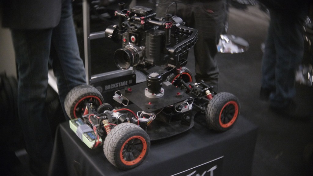 Le "Steady-Buggy" de Steady-Hand avec un Ronin et une Red Epic